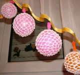 Вывешиваем шарики на просушку, сохнуть они будут больше суток.	