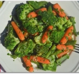 Все аккуратно перемешиваем и подаем к столу! Овощной гарнир готов! Приятного аппетита!