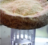 Декорировать чизкейк начинаем через 4 часа, когда он полностью остынет. Но лучше всего это делать на следующее утро, когда он хорошенько настоится в холодильнике. Остывший чизкейк вынимаем из формы. Готовим крем, для этого взбиваем сметану, лимонный сок и сахар. Абрикосовый джем нагреваем на малом огне и пропускаем через сито. Смазываем кремом бока и верх чизкейа, удобнее всего это делать поставив блюдо на устойчивую банку. Посыпаем десерт половиной кокосовой стружки и равномерно распределяем по всей поверхности. Оставшейся стружкой аккуратно облепливаем края.