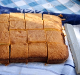 Смажьте маслом форму для выпечки и присыпьте ее мукой. Выложите в форму тесто и разровняйте его. Выпекайте кекс около часа, готовность проверяйте спичкой.
Готовый кекс немного остудите в форме, затем аккуратно достаньте и полностью остудите на решетке. Остывший кекс нарежьте на кусочки и подавайте. Приятного аппетита!
Ссылка на источник рецепта: kulinariya123.blogspot.ru/2013/08/603.html