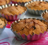 Выложите тесто по формочкам для маффинов, заполняя их на 1/3. Выпекайте в духовку минут 30-35, до золотисто-коричневого цвета. Дайте кексам полностью остыть и подавайте к столу. Приятного чаепития!
Ссылка на источник рецепта: kulinariya123.blogspot.ru/2013/08/602.html